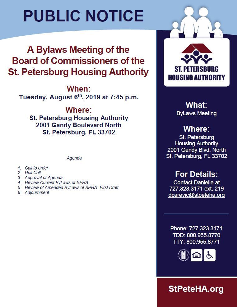 Public Notice of Bylaws Meeting