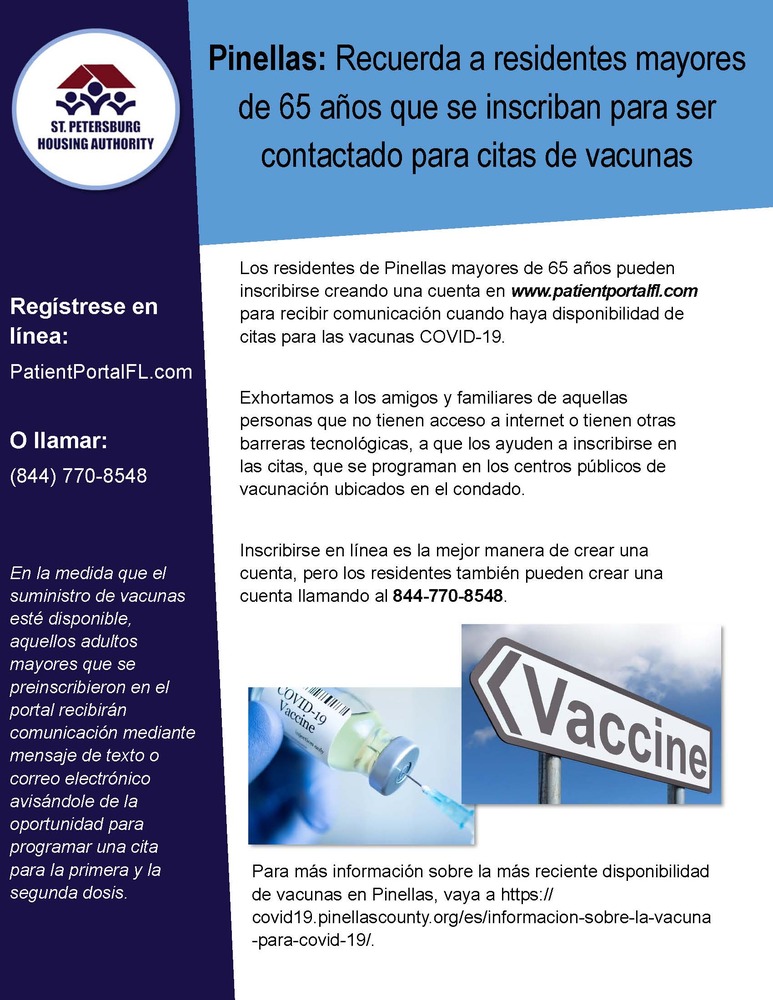Vaccine flyer - Spanish