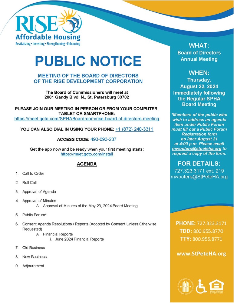 RISE Public Notice Flyer