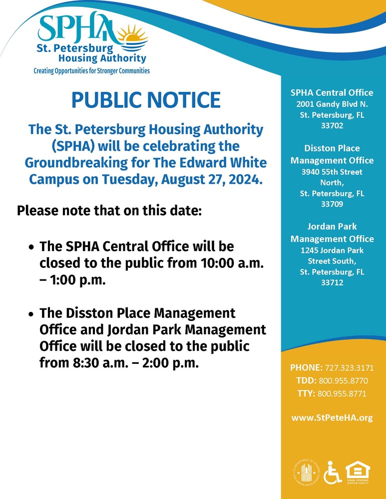 Public Notice Groundbreaking Flyer.