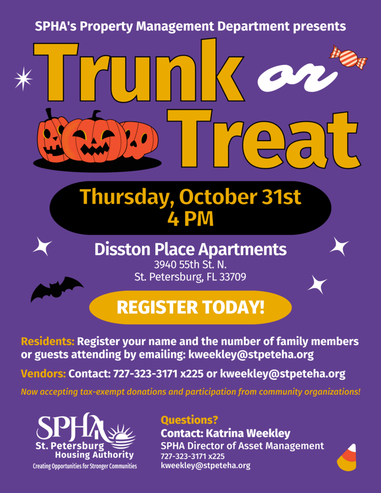 SPHA - Trunk or Treat at Disston Place Apartments