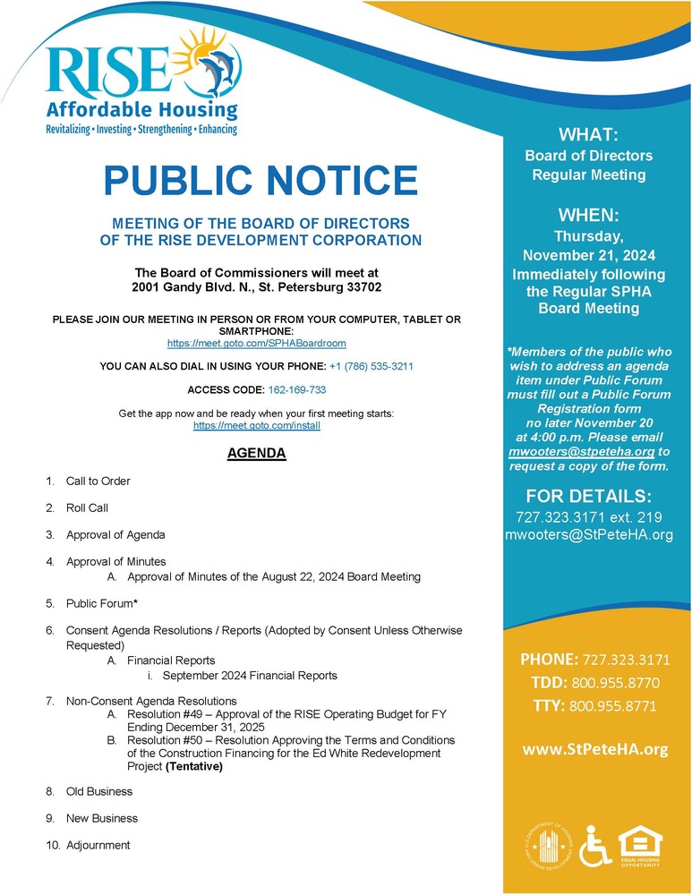 RISE Public Notice