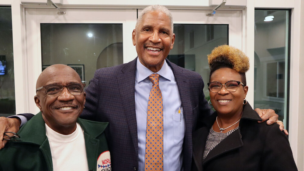 Chair of the SPHA Board of Commissioners James Dates, President and CEO of SPHA Michael Lundy, and First Lady of the City Donna Welch.