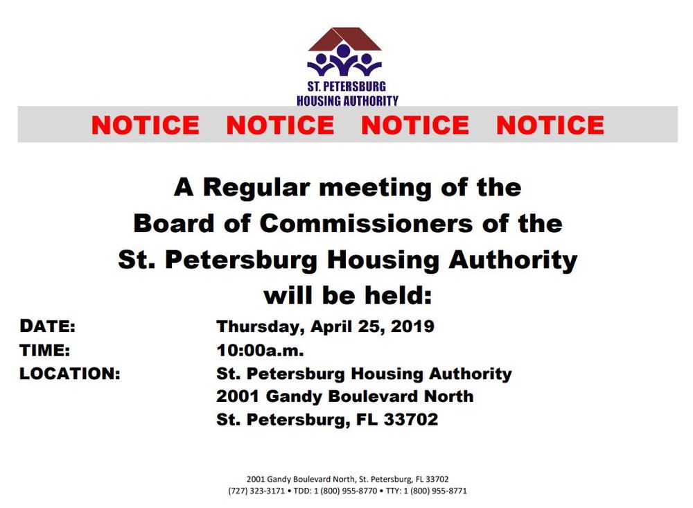 Public Notice Image for April 25th Regular Board meeting
