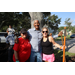 Three SPHA team members smiling at Jordan Park Community Garden on August 8, 2024.