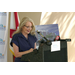 Bonnie White Baer, daughter of Astronaut Ed White, speaking at the Groundbreaking of The Edward White Campus on August 27, 2024.