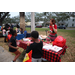 American Heart Association table at Very Merry Holiday Party in Jordan Park.